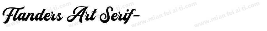 Flanders Art Serif字体转换